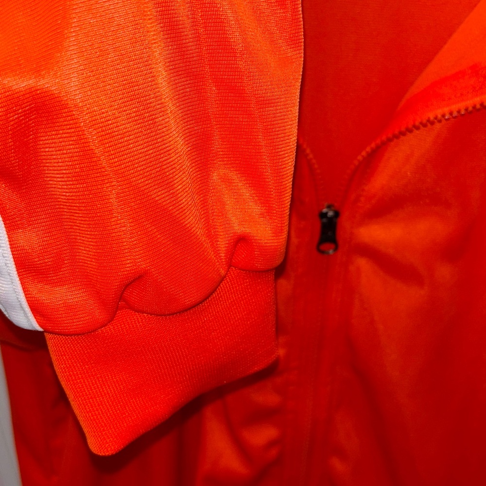 Track Suit 🍊 Orange w/White side stripes. UNISEX Sz.large NWOT - Picture 6 of 12